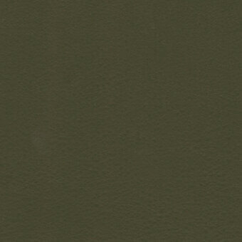 Olive-green leather texture sample displaying a matte, granular surface with muted earthy tones and diffused, uniform lighting.